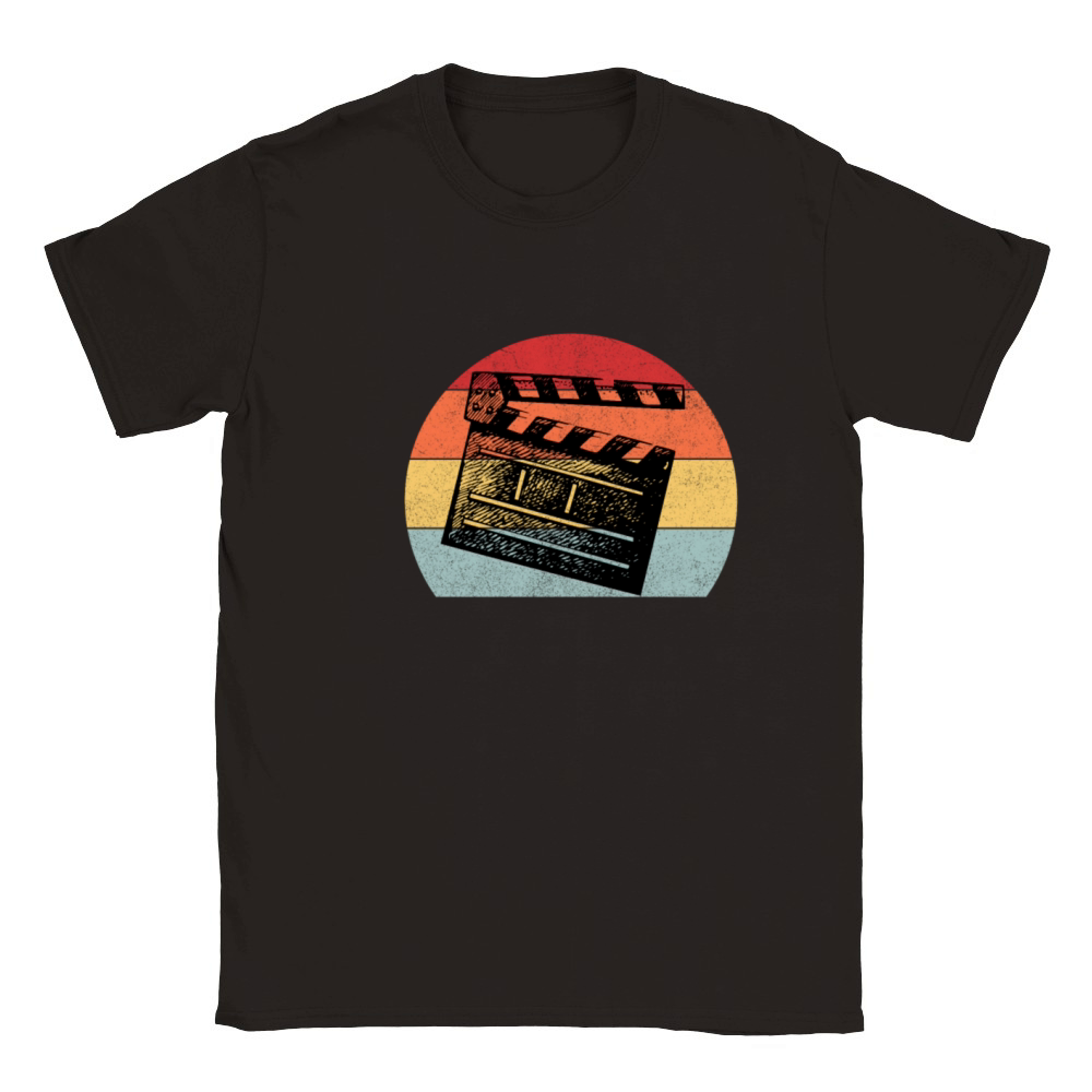 Vintage Film Clapper Director Musical Actor Classic Kids Crewneck T-shirt