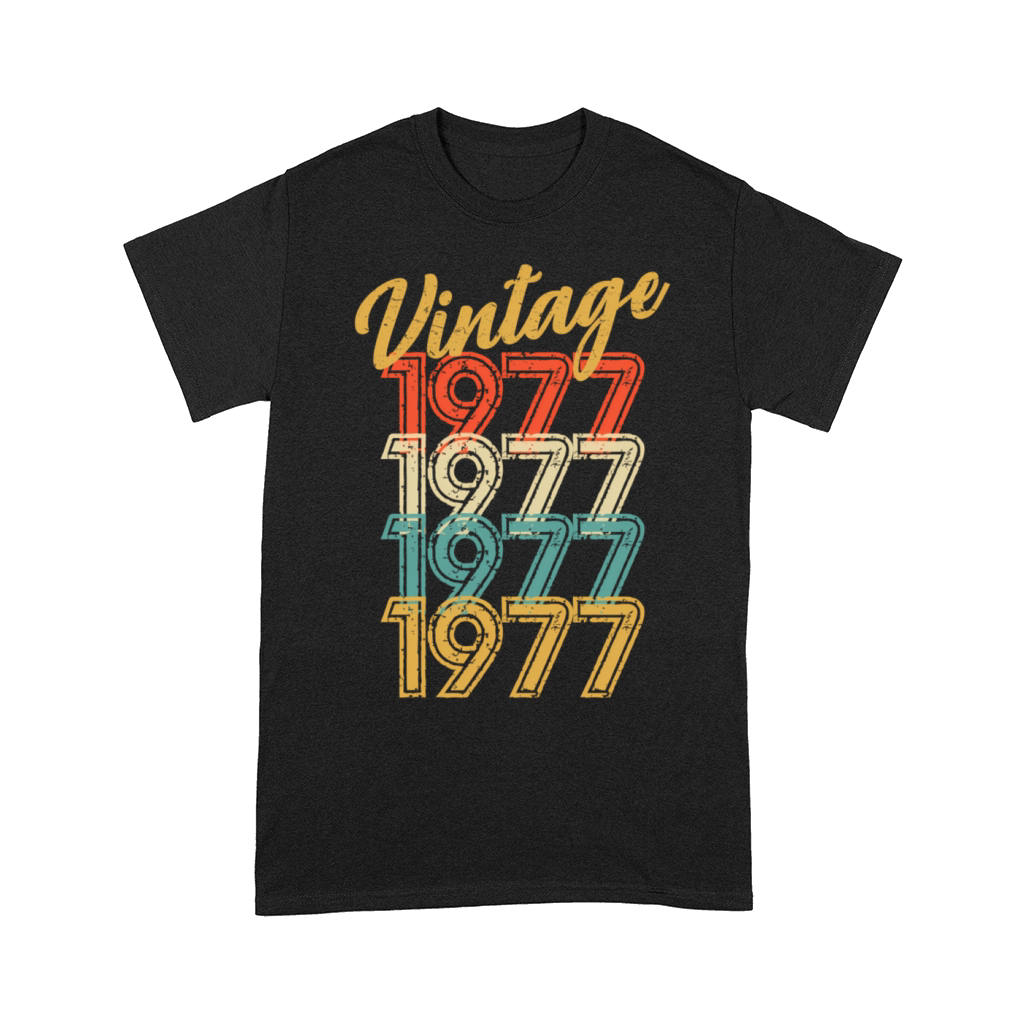 1977 Distressed 80s 42nd 42 Yr Old Comfort T-shirt