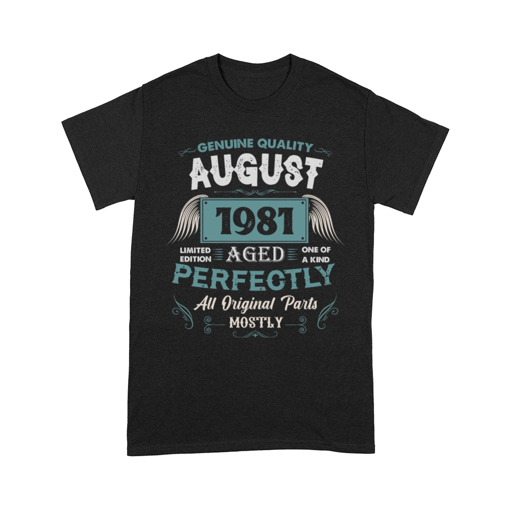 August 1981 Vintage Birthday Present Comfort T-shirt