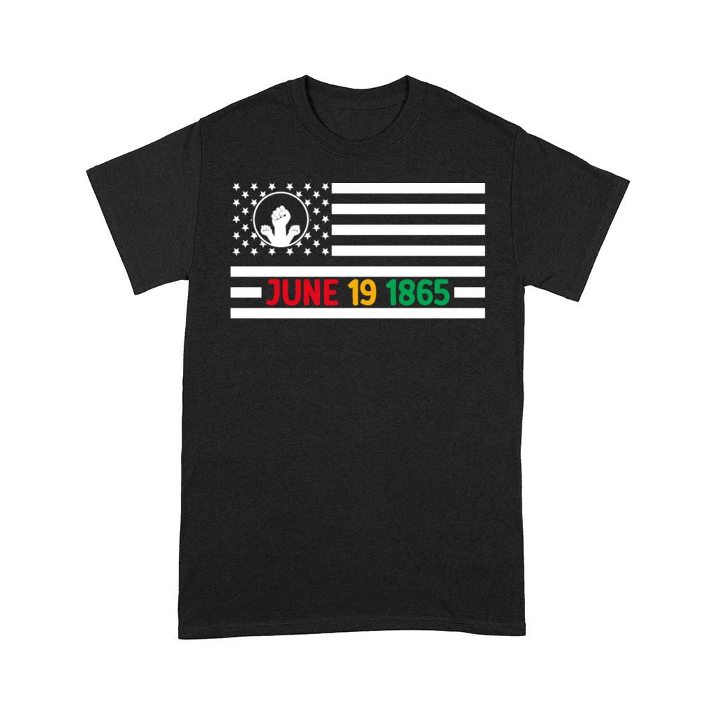 USA Flag Juneteenth June 19 1865 T-Shirt Design Comfort T-shirt
