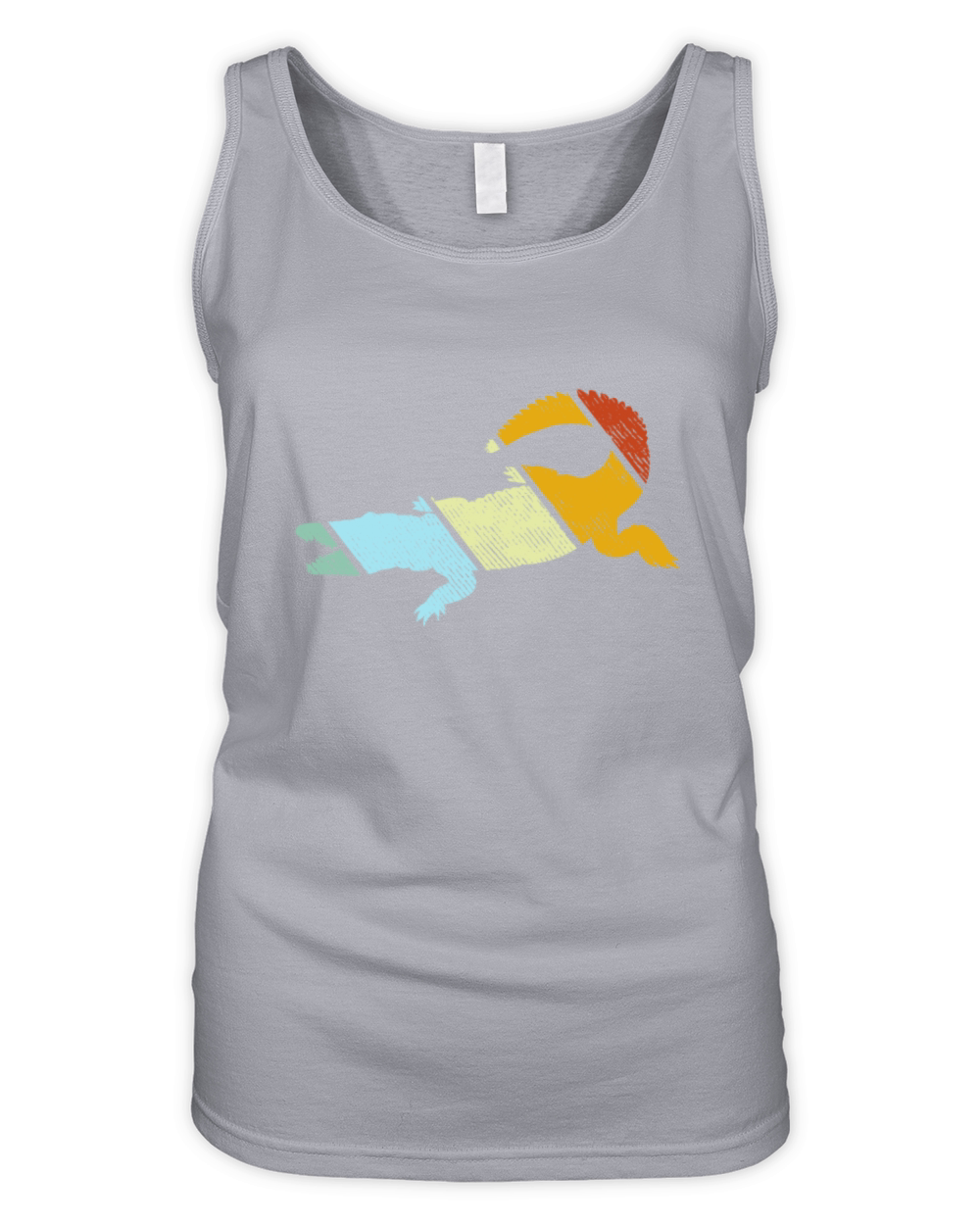 crocodile retro Organic Women's Tank Top