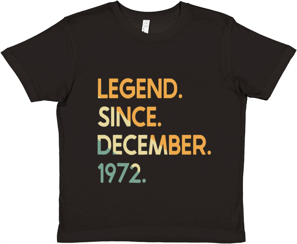50 Years Vintage Legend Since December 1972 50th B Premium Kids Crewneck T-shirt