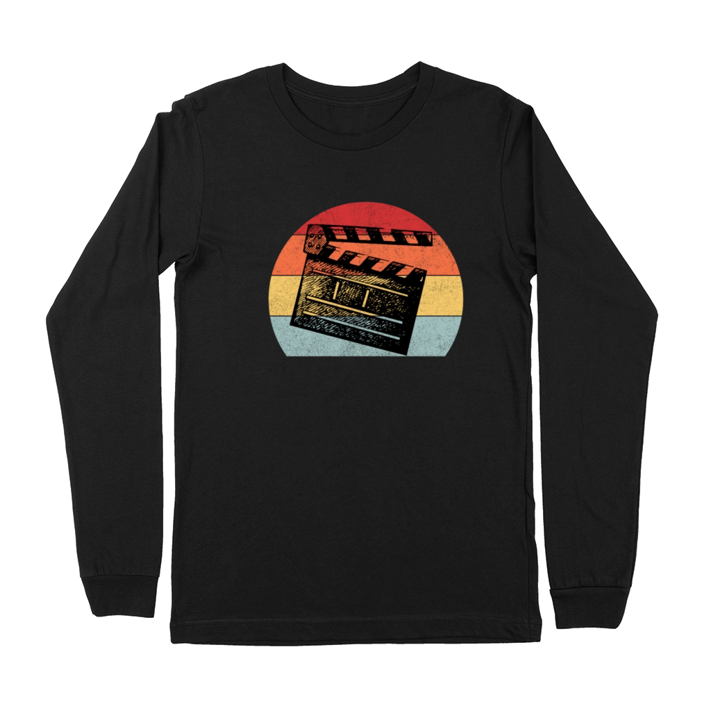 Vintage Film Clapper Director Musical Actor Premium Long Sleeve