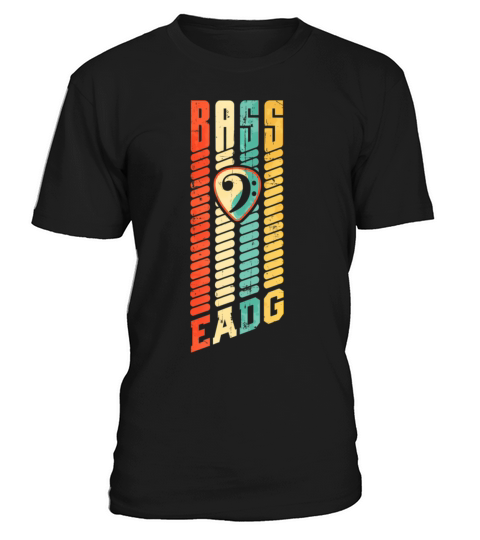 Vintage Bass Cleftrings EADG Bass Player T-Shirt Unisex