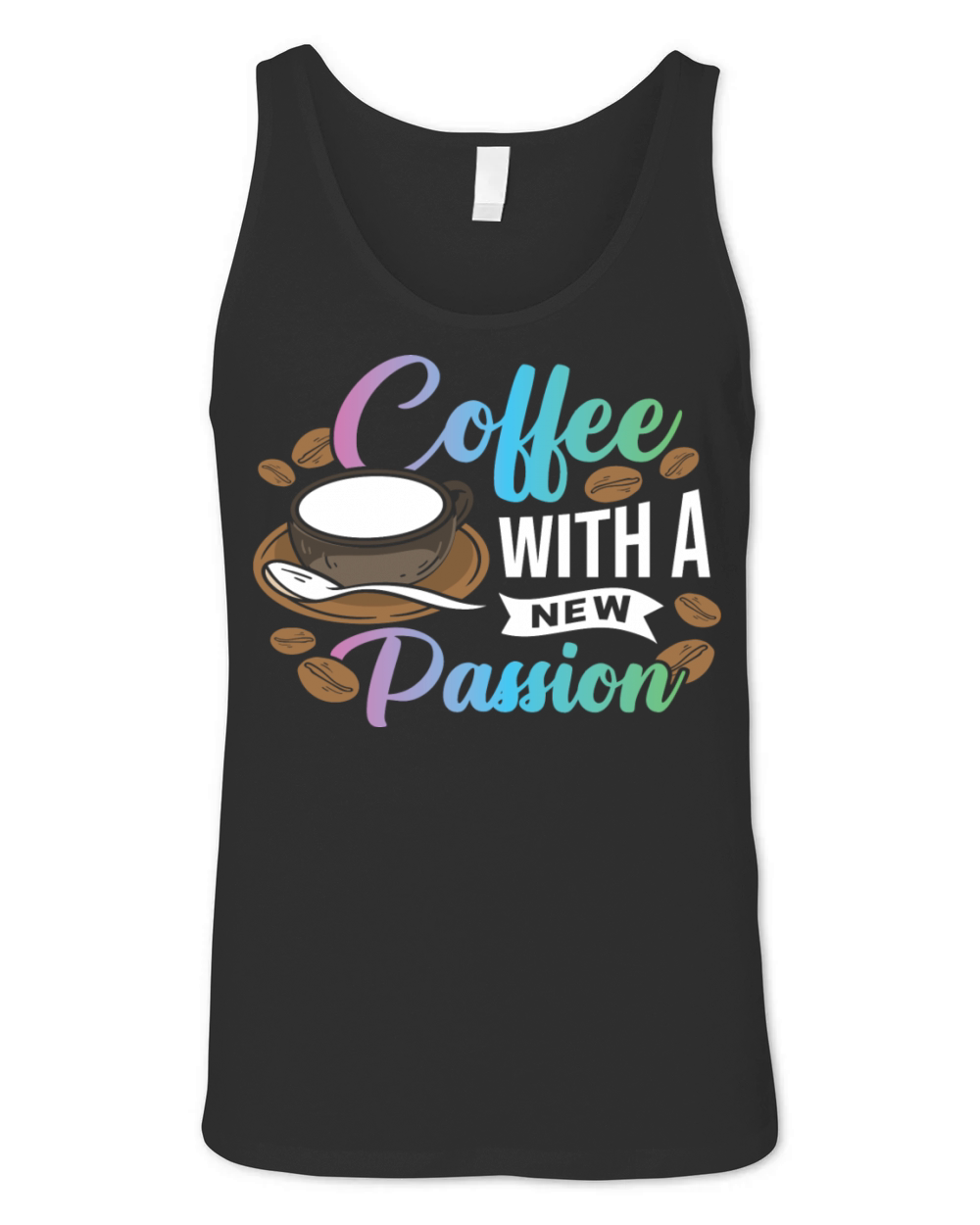 Coffee with a new Passion Unisex Jersey Tank