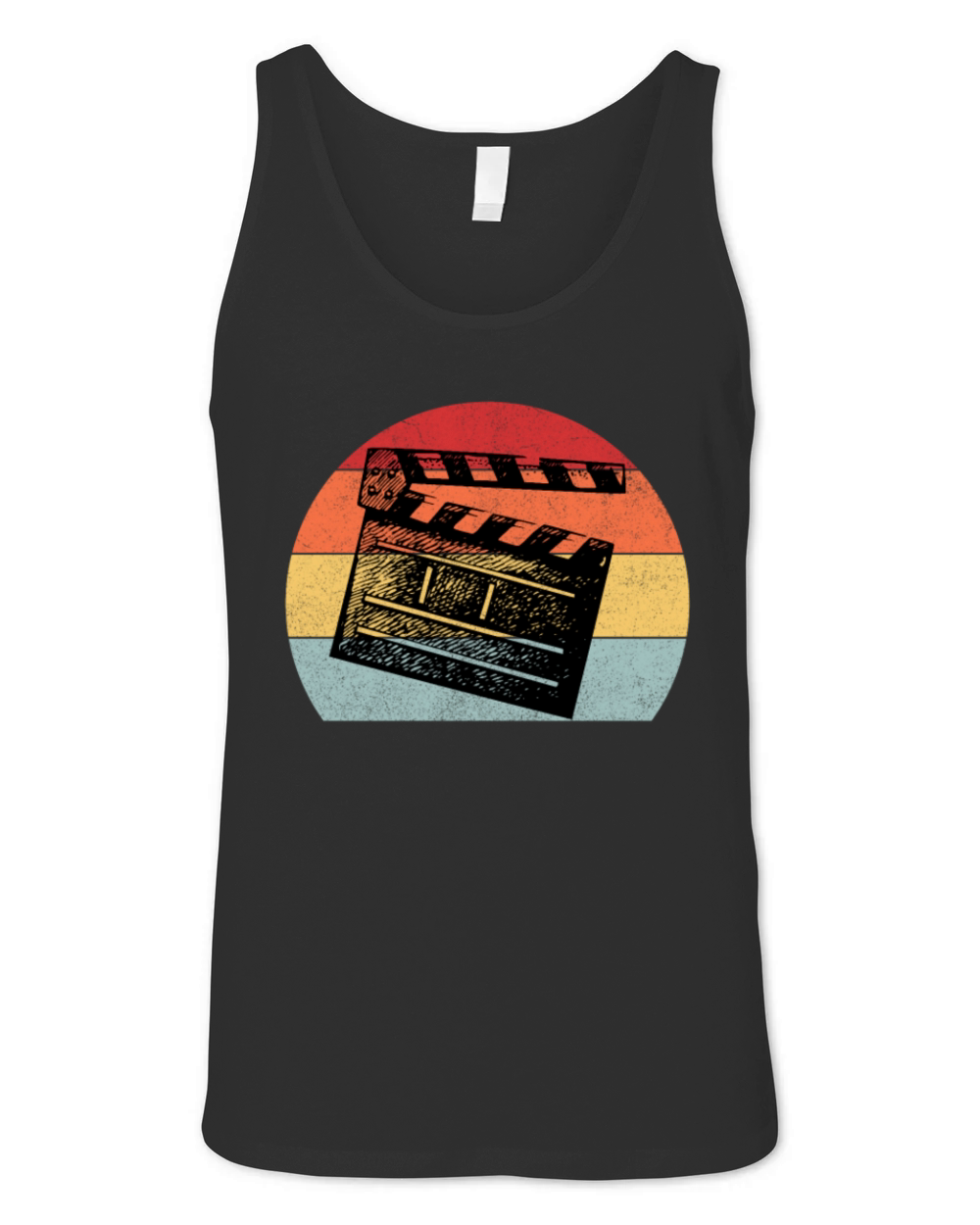 Vintage Film Clapper Director Musical Actor Unisex Jersey Tank