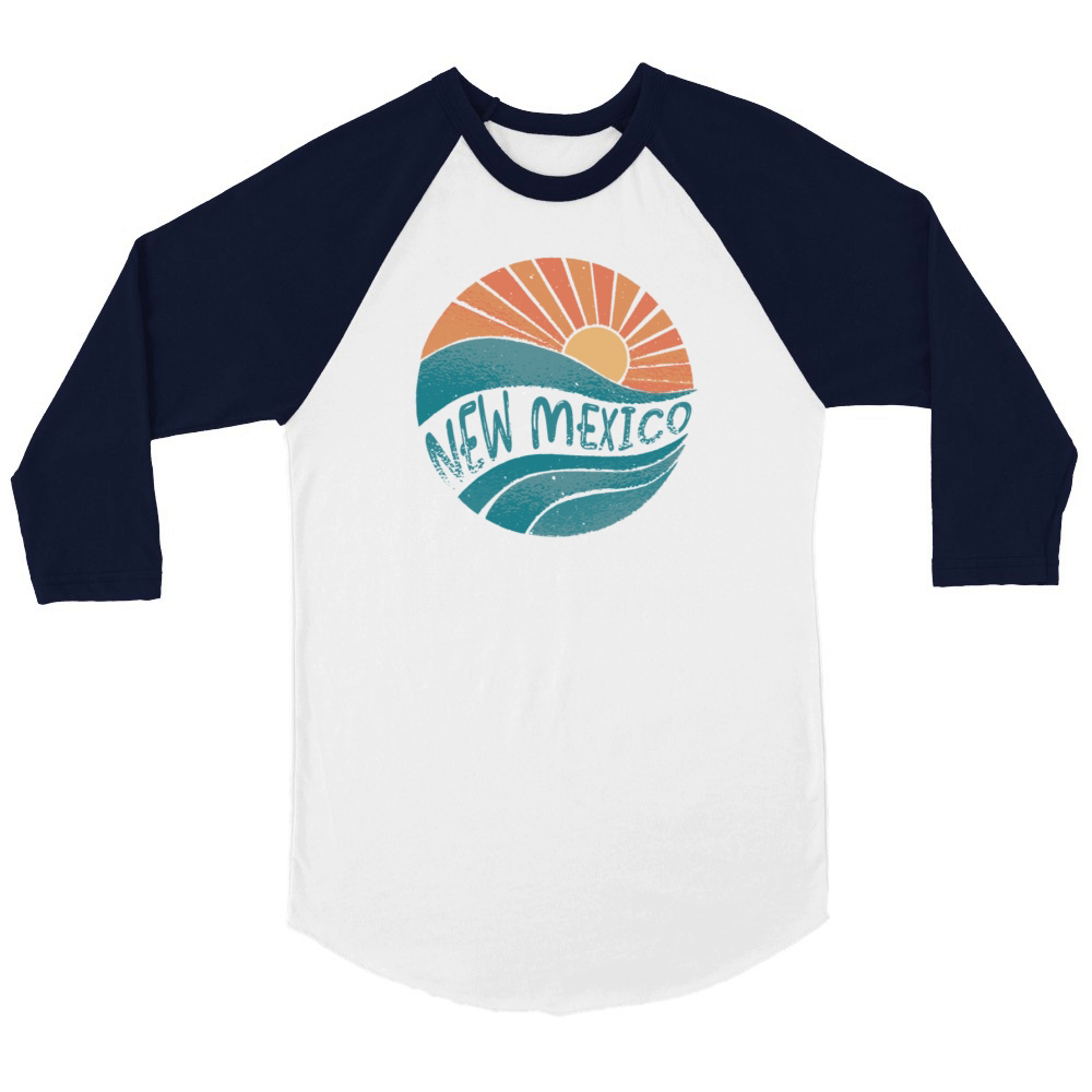 New Mexico Usa Staate Unisex ¾ sleeve Raglan T-shirt