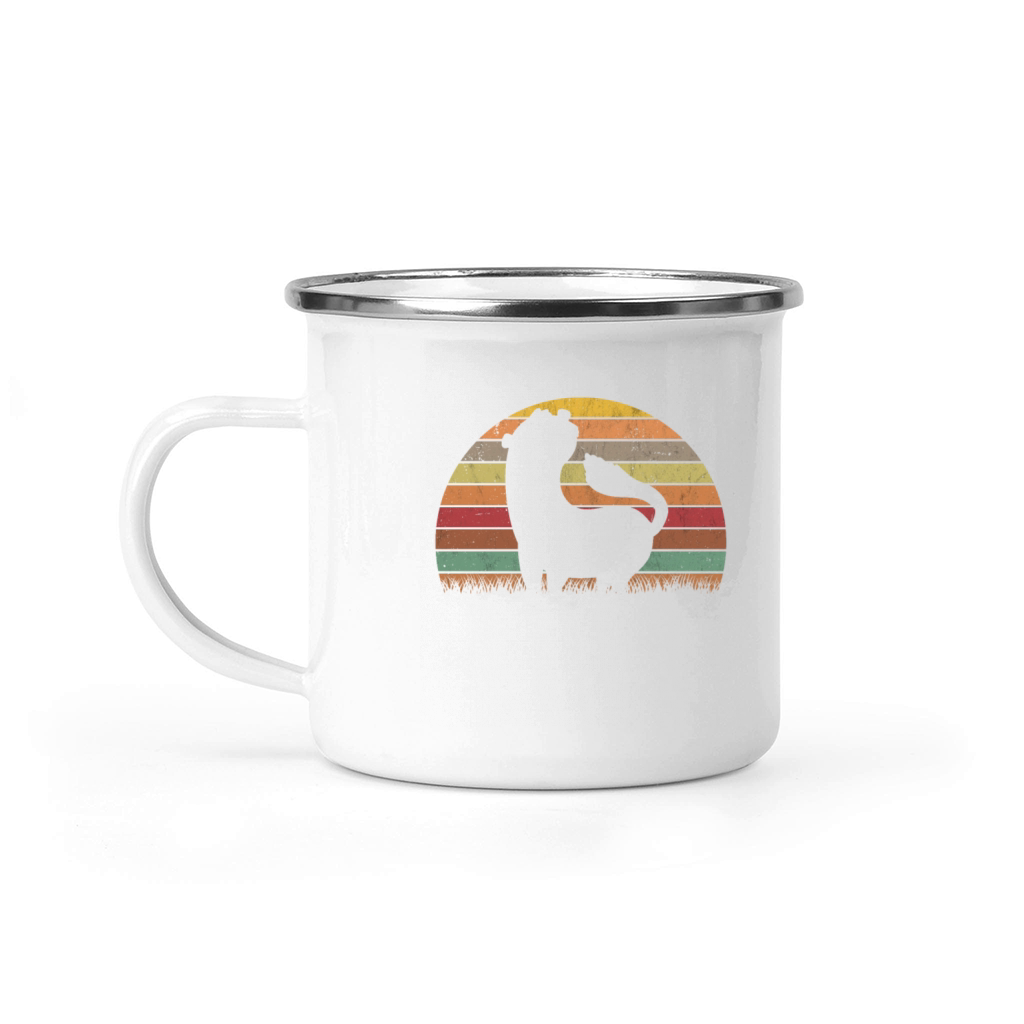 Ferret Retro Weasel Vintage Camping Mug