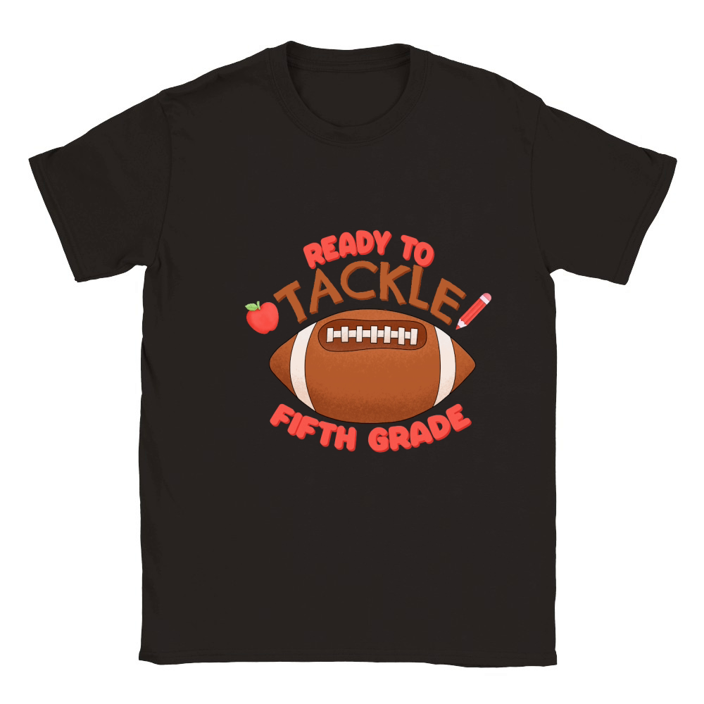 Ready To Tackle Fifth Grade Classic Kids Crewneck T-shirt