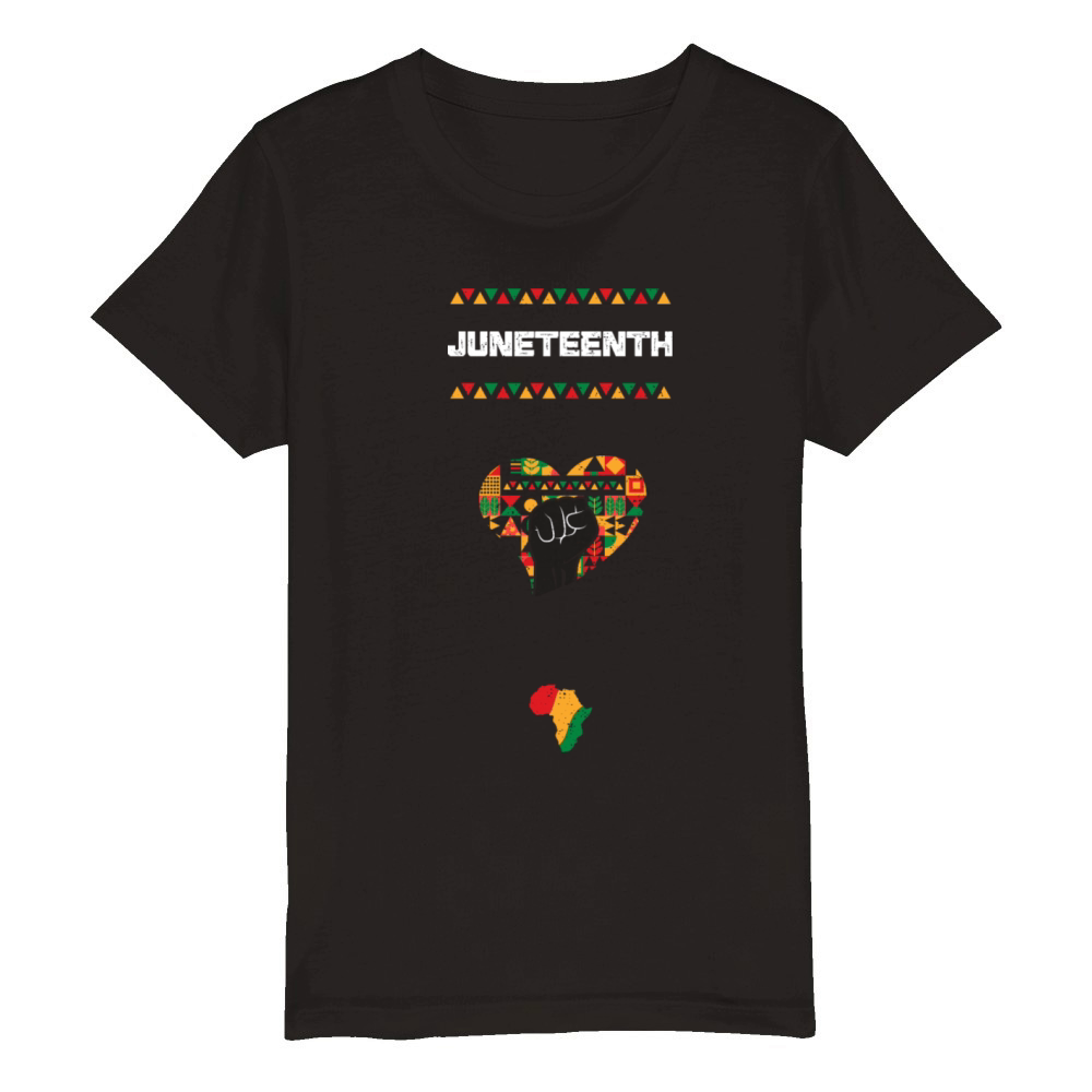Juneteenth - Black History Month Organic Kids Crewneck T-shirt