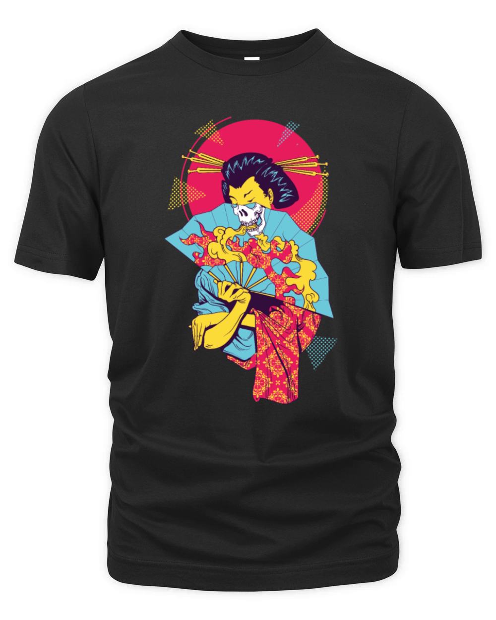 Japan Geisha girl maiko vaporwear aesthetic 70s Organic Unisex T-shirt