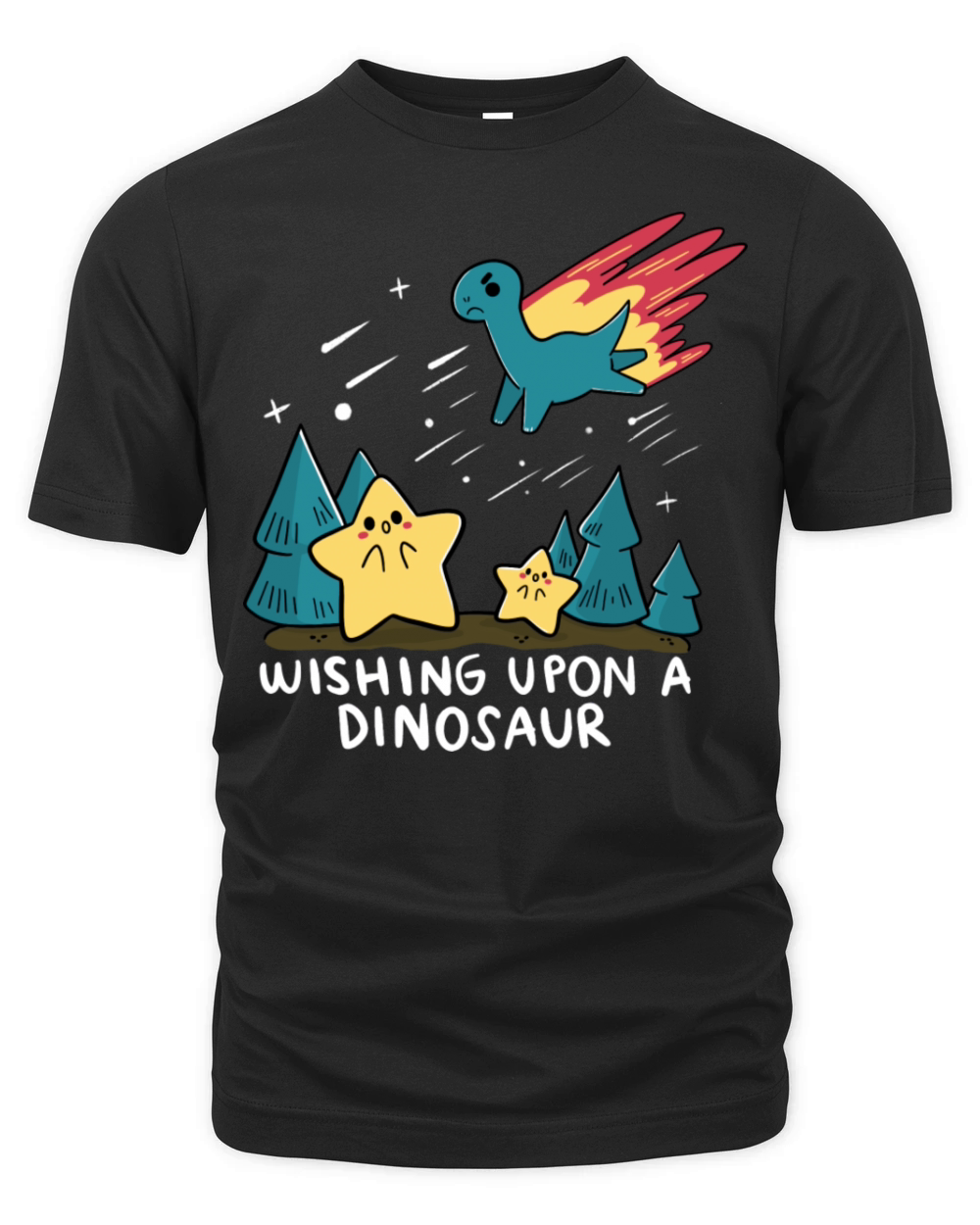 Wishing Upon A Dinosaur Organic Unisex T-shirt
