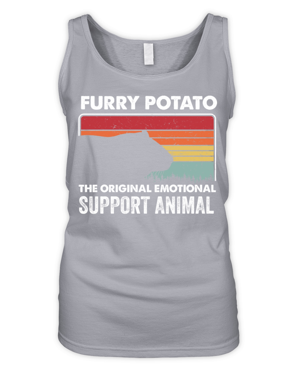 Furry Potato Vintage Guinea Pig Organic Women's Tank Top