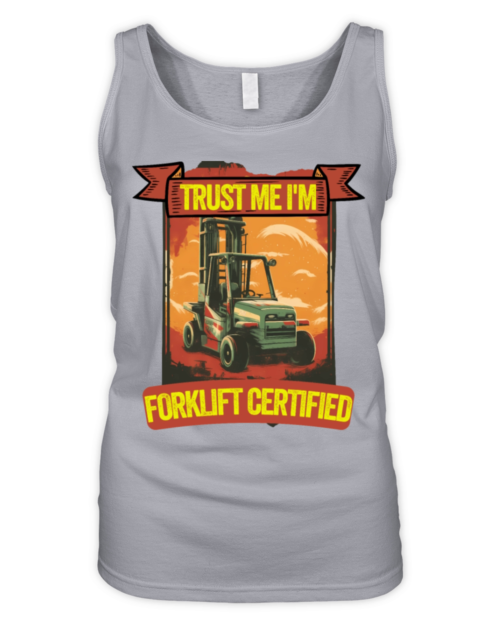im forklift certified shirt Organic Women's Tank Top