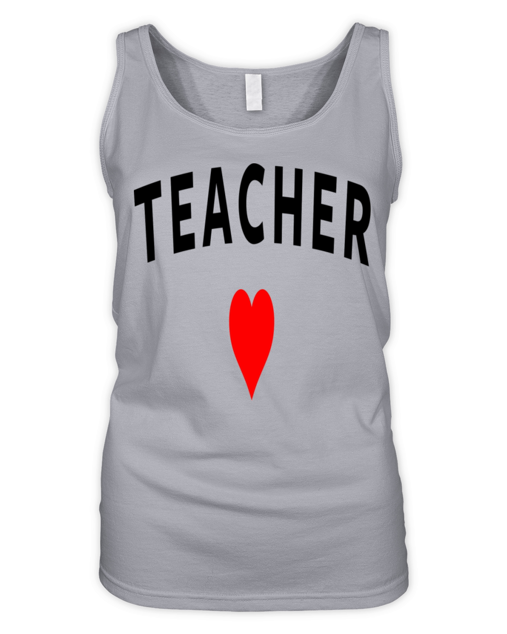 Teacher Heart Organic Women's Tank Top