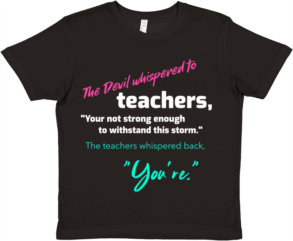 Devil Gets A Grammar Lesson Premium Kids Crewneck T-shirt