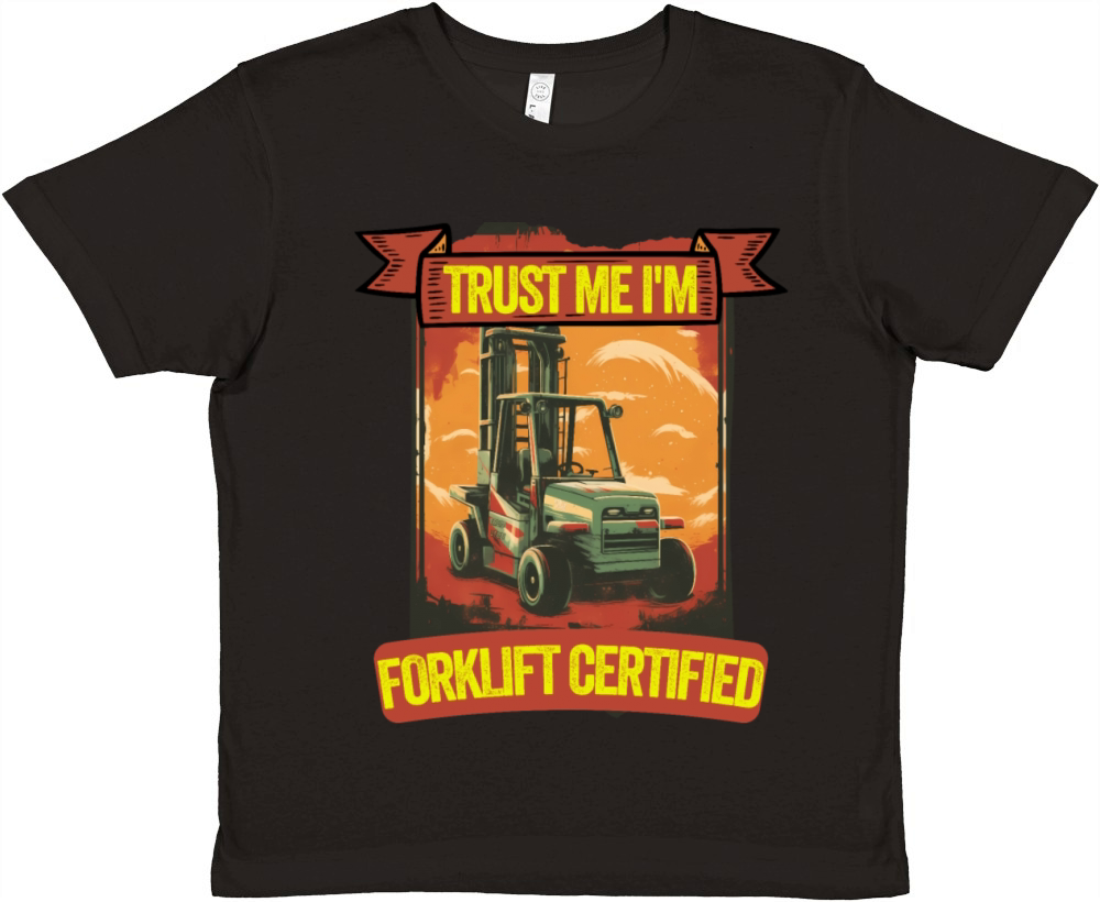 im forklift certified shirt Premium Kids Crewneck T-shirt