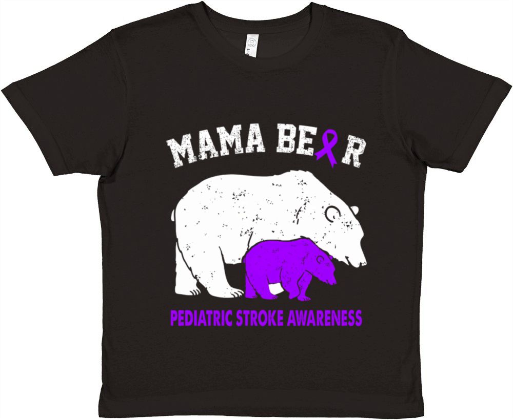 Pediatric Stroke Awareness Mom Premium Kids Crewneck T-shirt