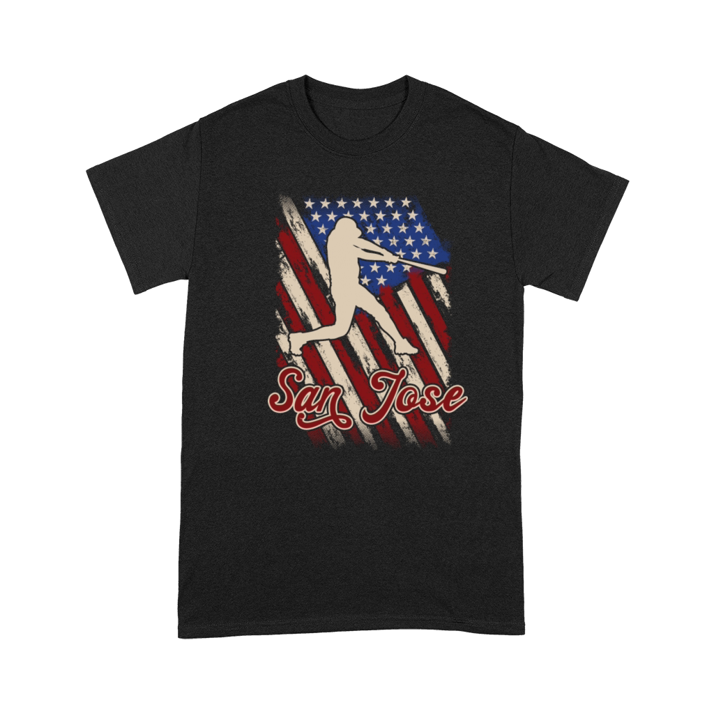 Patriotic Usa Flag San Jose Baseball Fan Premium T-shirt