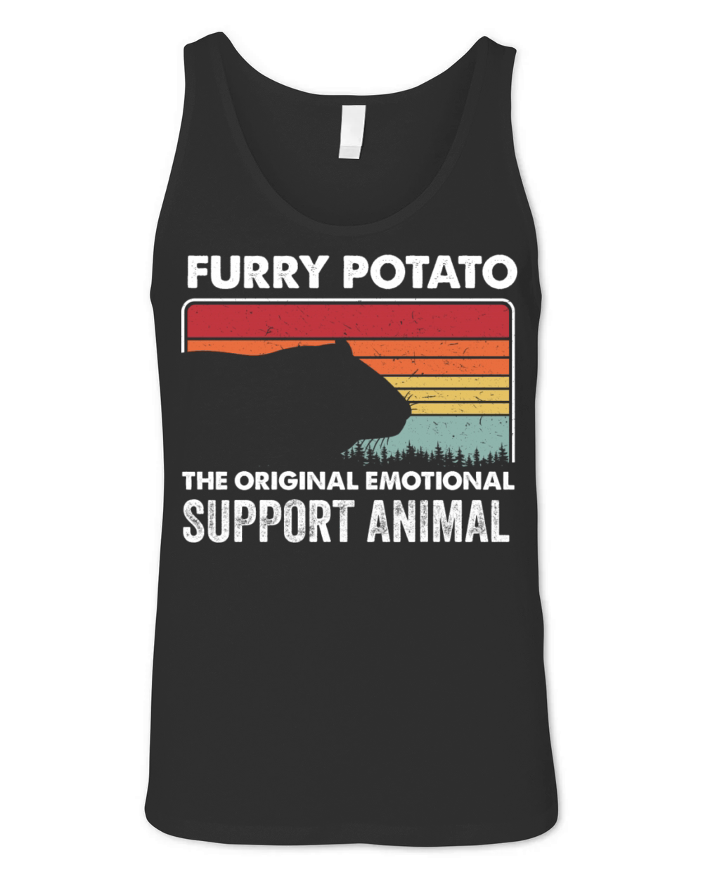 Furry Potato Vintage Guinea Pig Unisex Jersey Tank