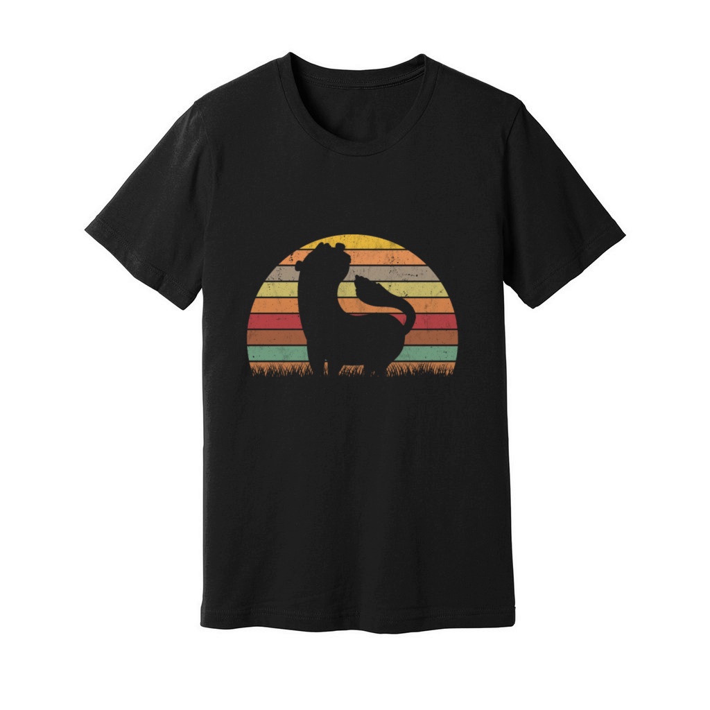Ferret Retro Weasel Vintage Unisex Jersey Tee