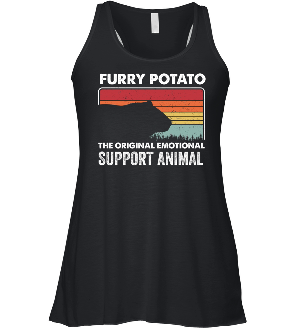 Furry Potato Vintage Guinea Pig Women's Flowy Tank Top