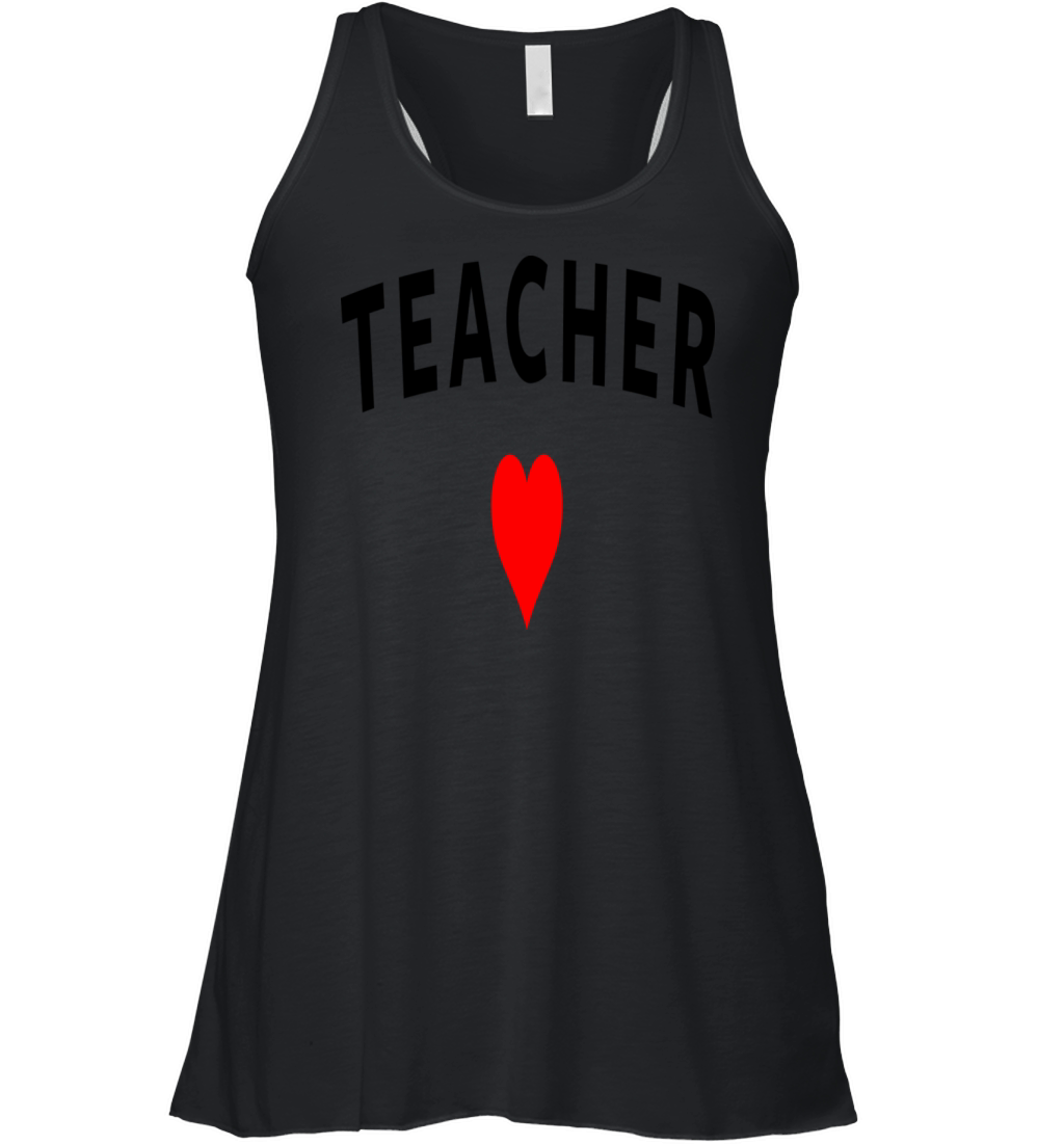 Teacher Heart Women's Flowy Tank Top