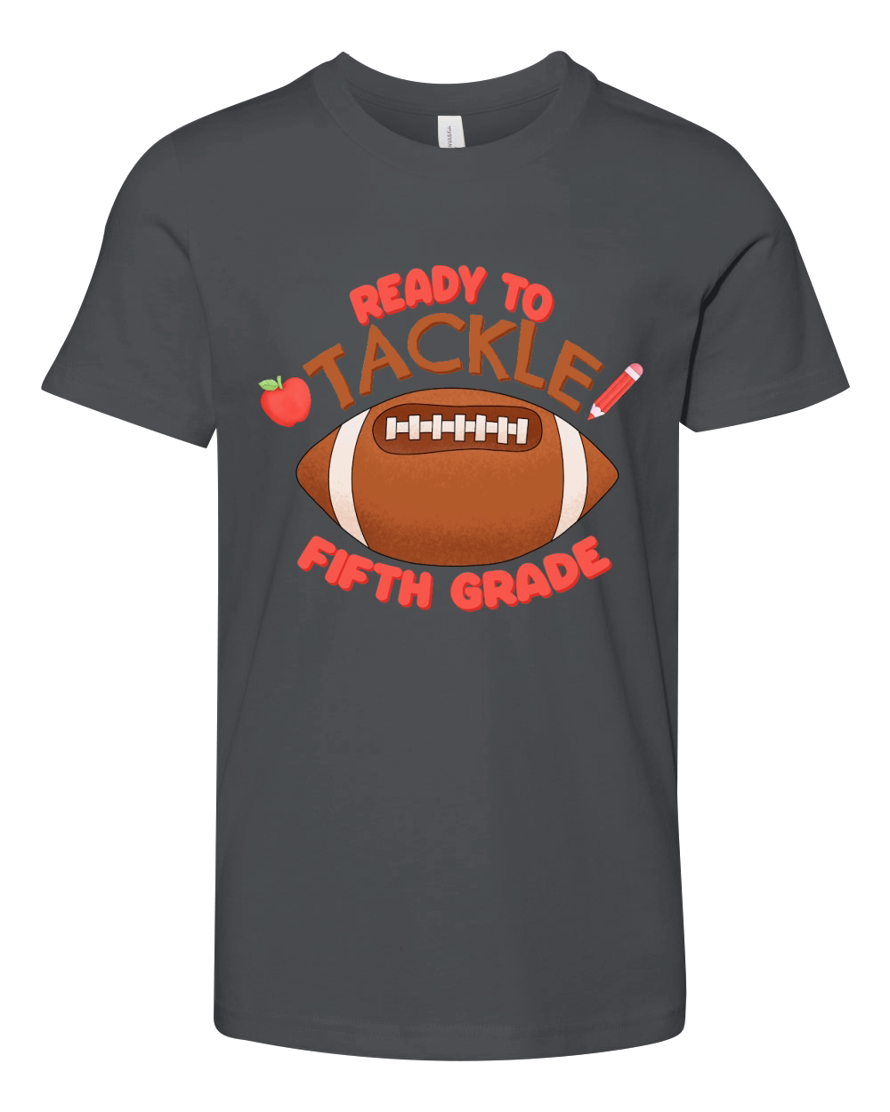 Ready To Tackle Fifth Grade Youth Unisex Jersey Tee