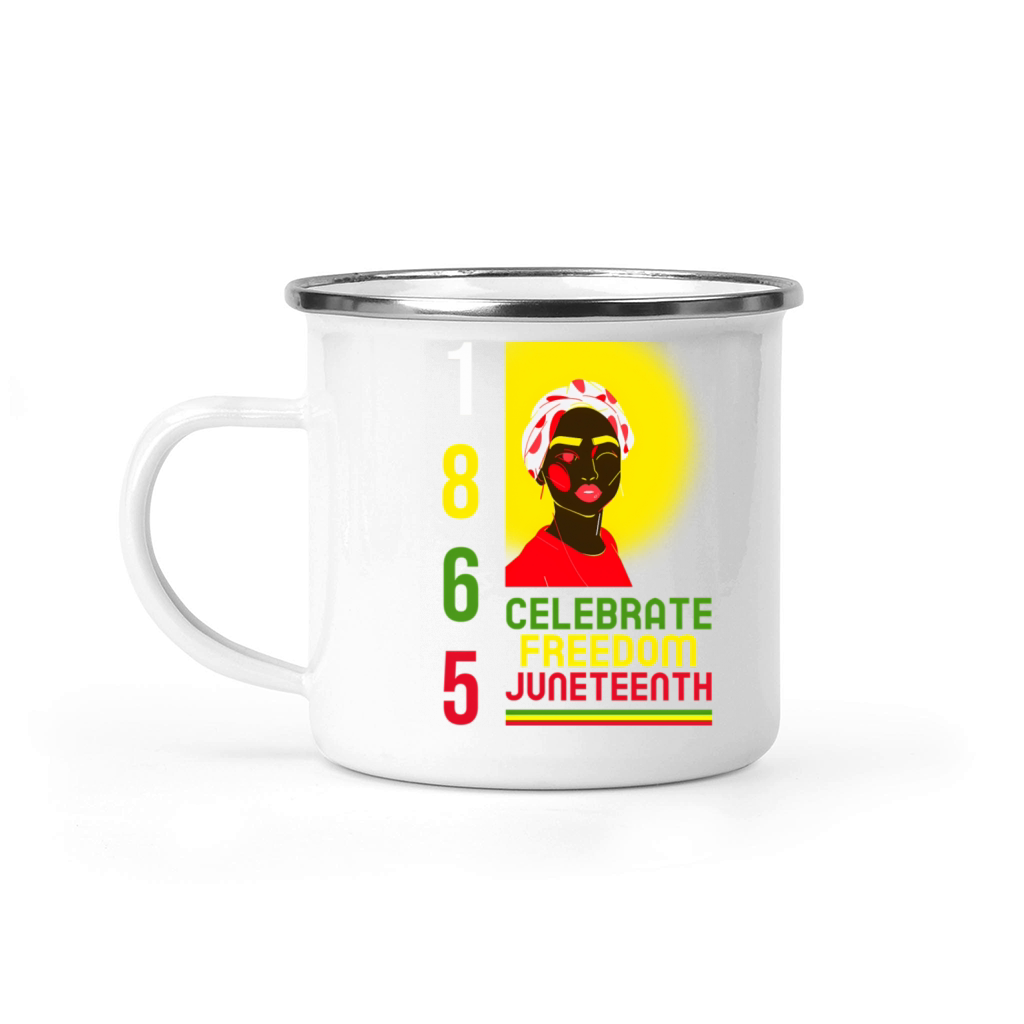 Juneteenth Celebrate Freedom 1865 Juneteenth Black Camping Mug