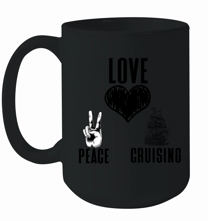 peac love cruising Ceramic Mug