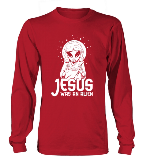 Christian Christianity Funny Alien Jesus Long sleeved Unisex