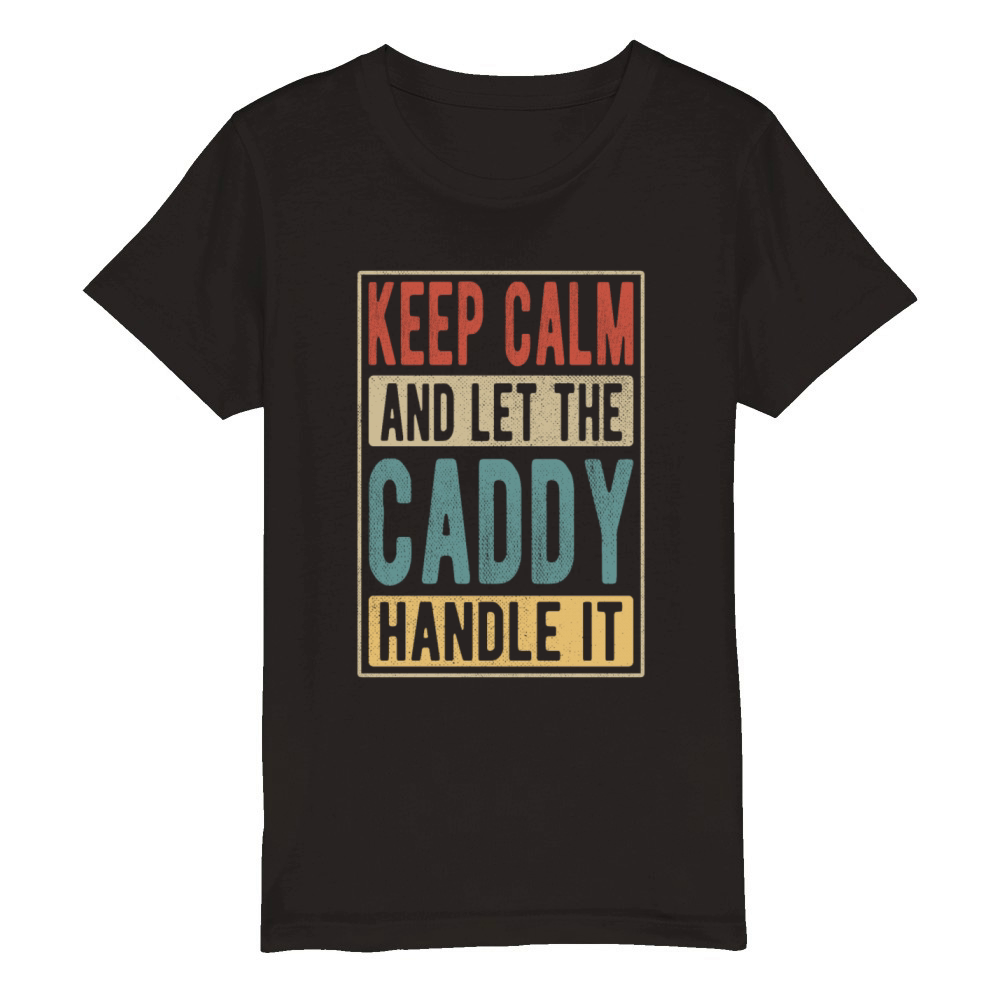Caddy Retro Gift Organic Kids Crewneck T-shirt