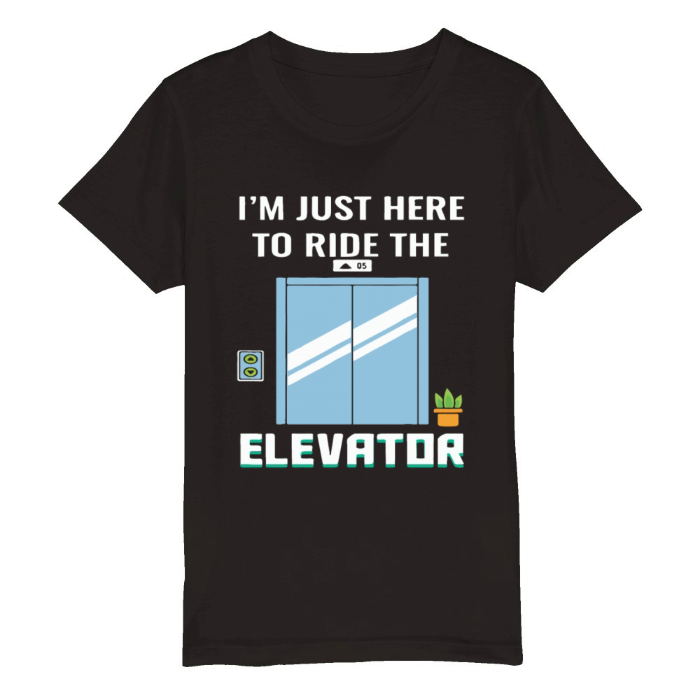 Elevator Mechanic Engineer Funny Jersey Organic Kids Crewneck T-shirt