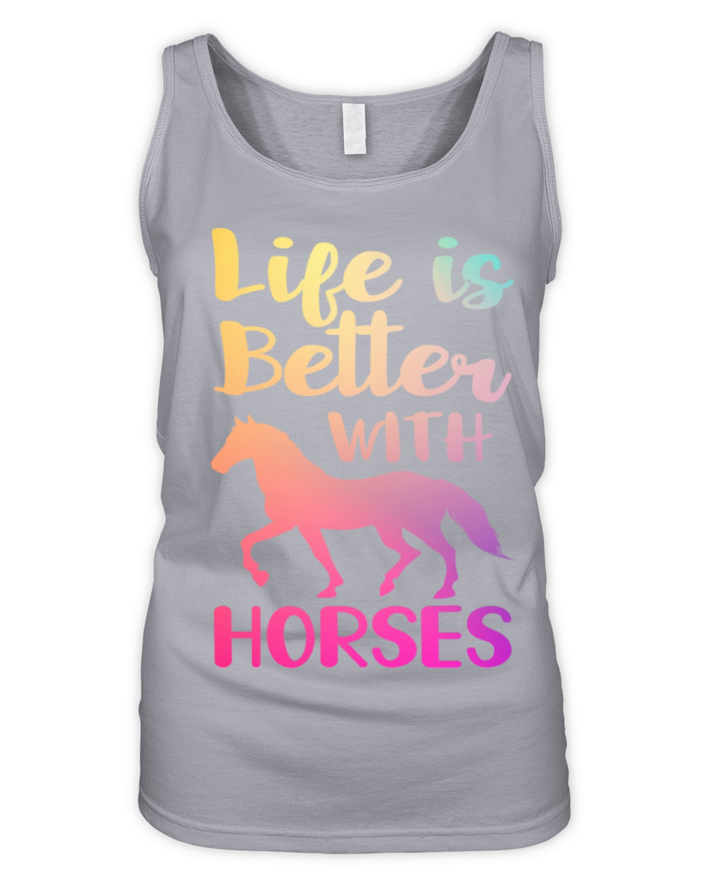Life is Better With Horse Organic Women's Tank Top