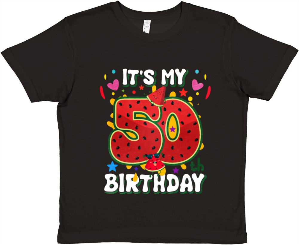 Its My 50Th Birthday Premium Kids Crewneck T-shirt
