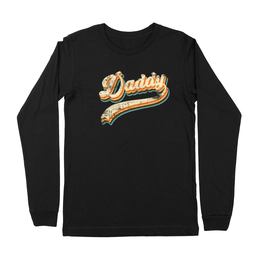 Vintage Daddy Retro Fathers Day From Daughter Son Premium Long Sleeve