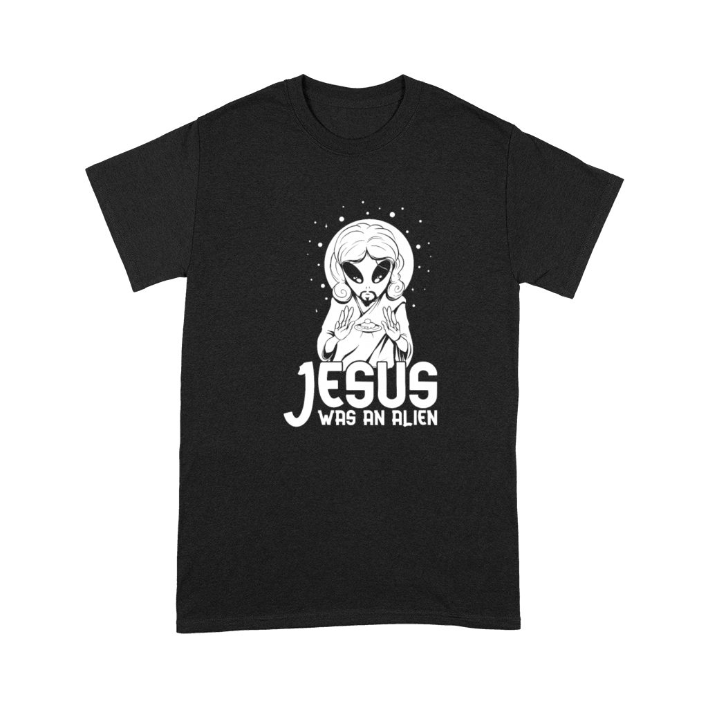 Christian Christianity Funny Alien Jesus Premium T-shirt