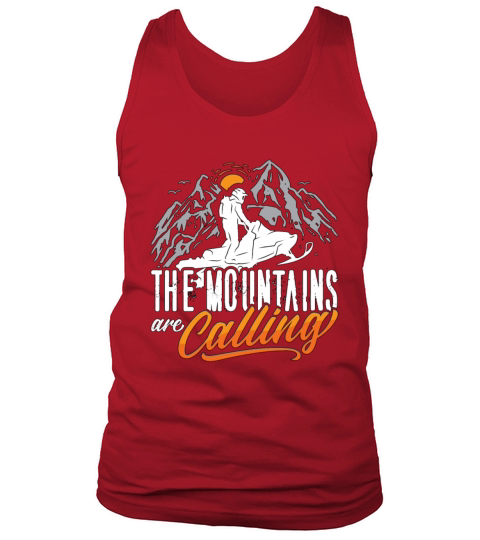 Snowmobile Racing The Mountains Are Motorsport Tank Top Unisex