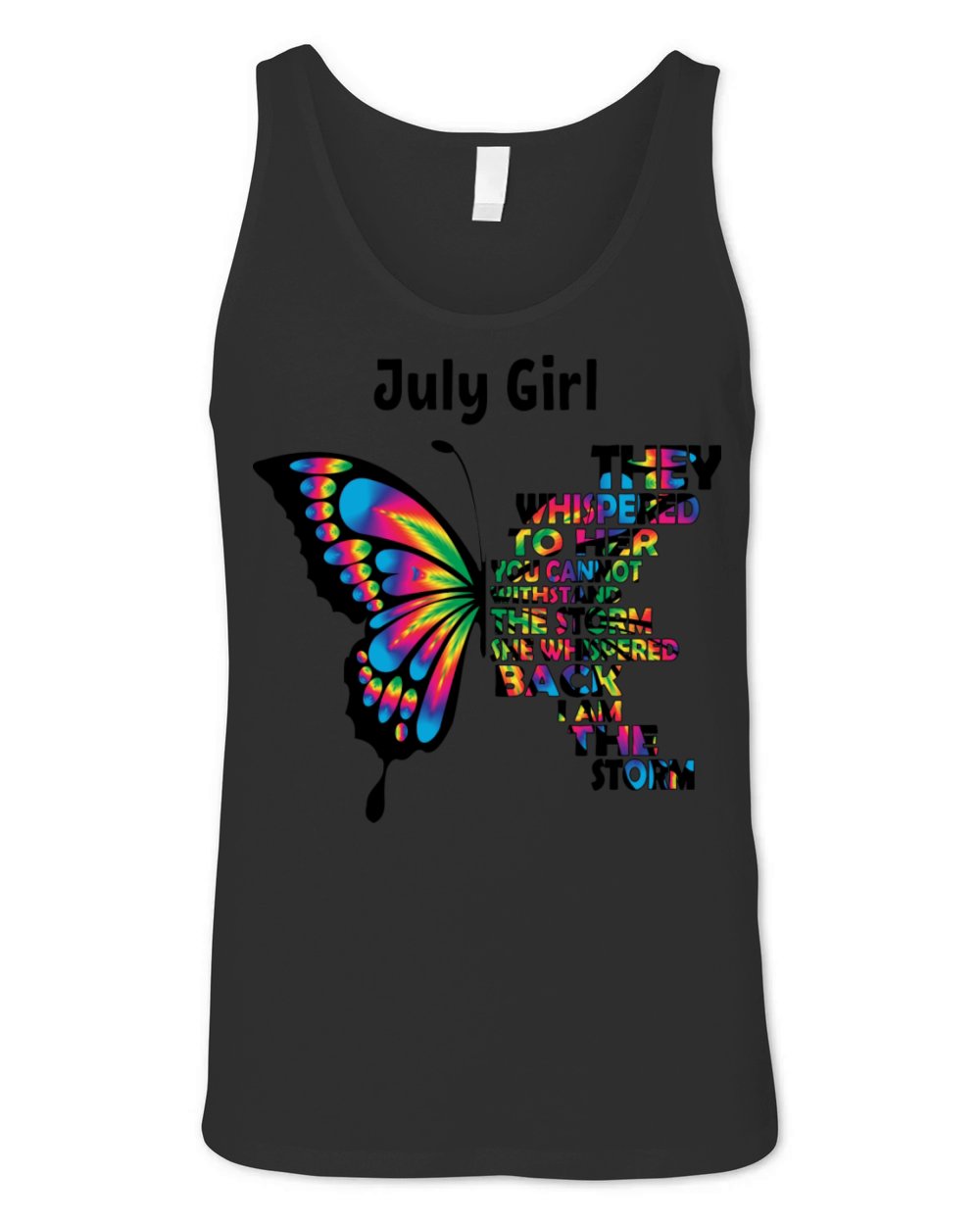July Butterfly Unisex Jersey Tank