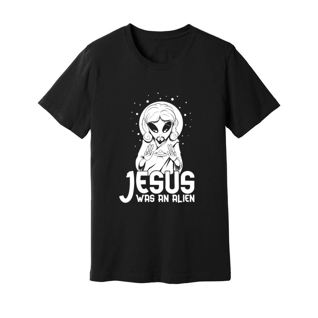 Christian Christianity Funny Alien Jesus Unisex Jersey Tee