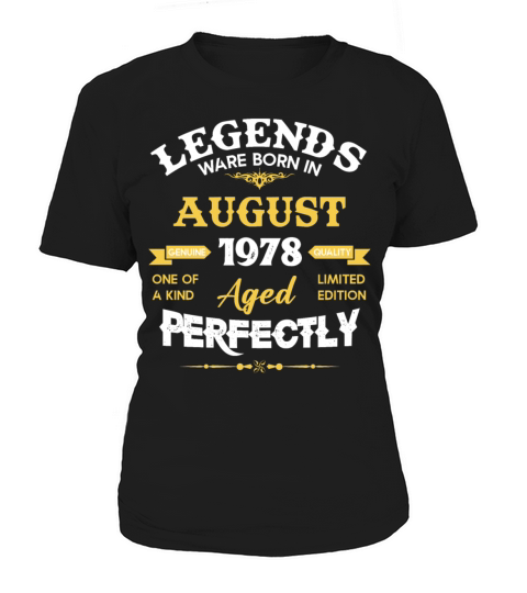 Vintage Aged To Perfection August 1978 Women's T-Shirt