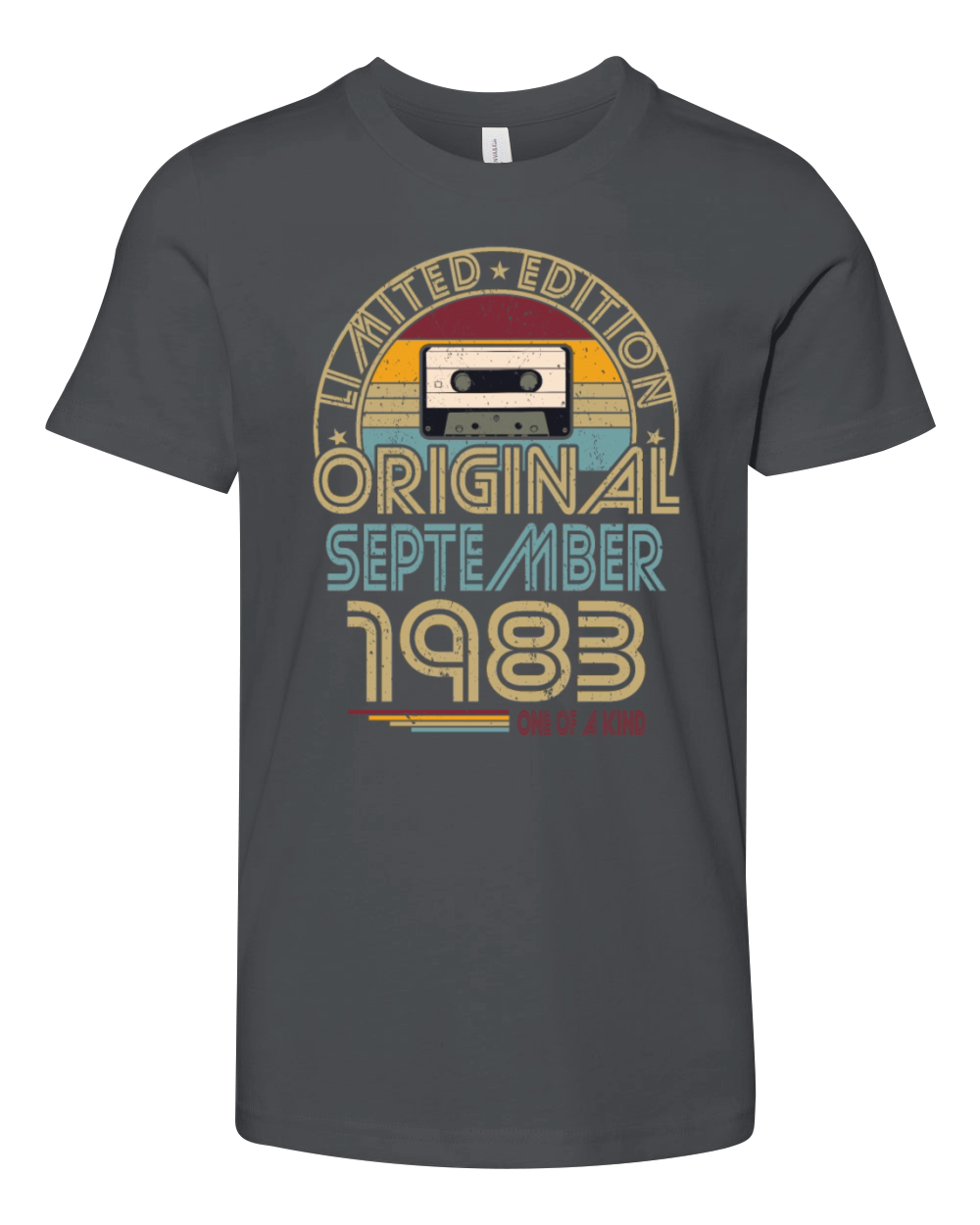 40th birthday september 1983 original 1983 Youth Unisex Jersey Tee