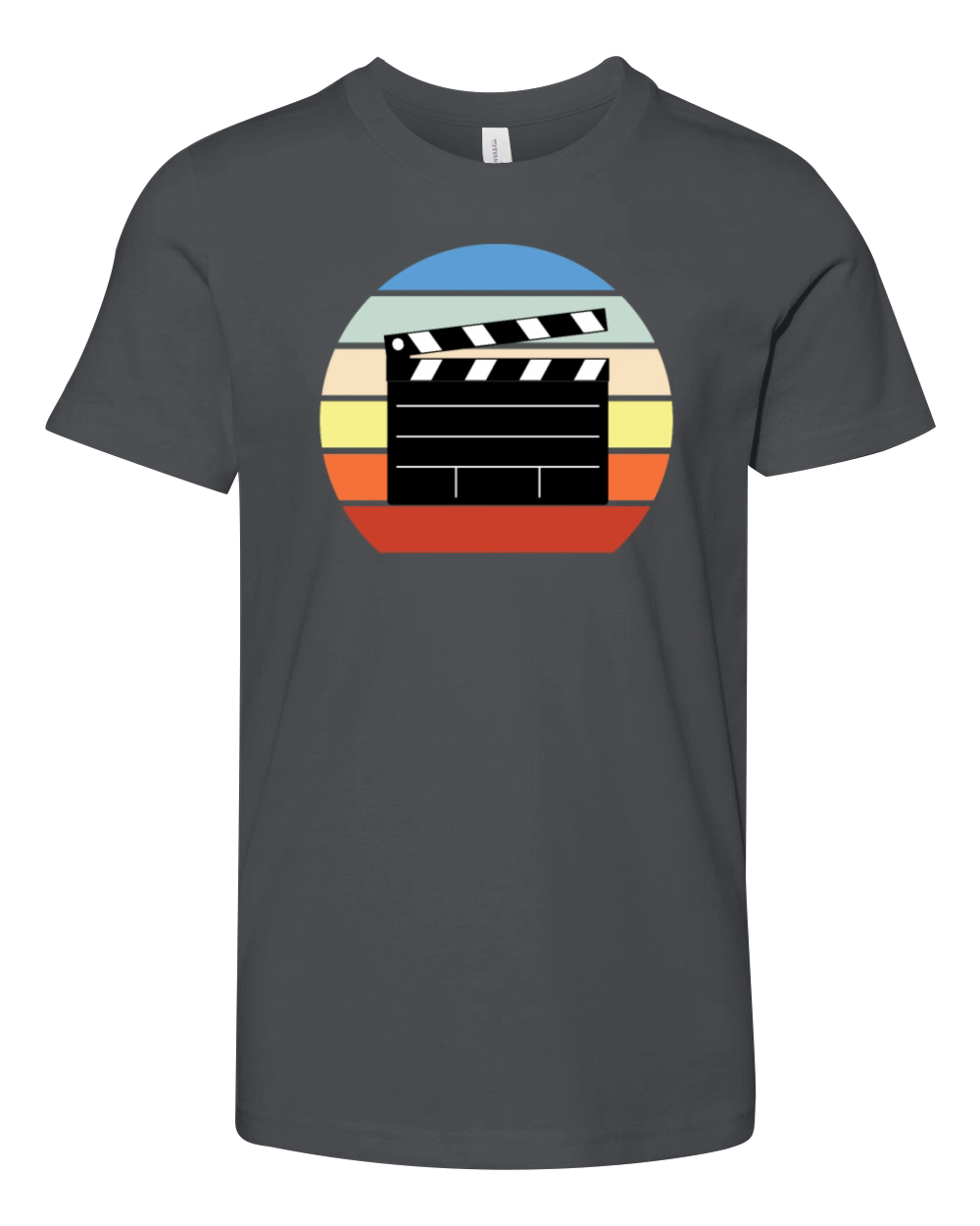 Vintage Film Clapper Director Musical Actor Youth Unisex Jersey Tee