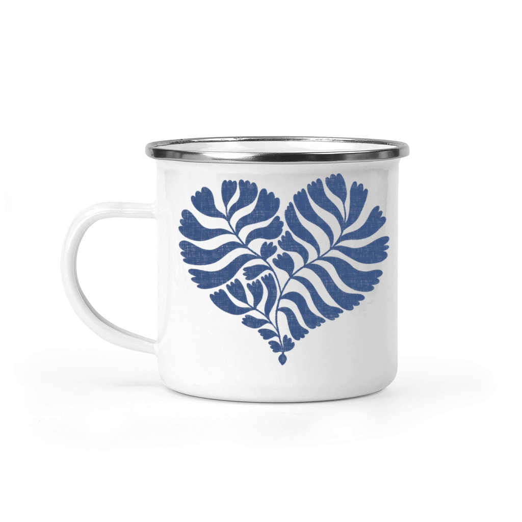 Growing Love Navy Camping Mug