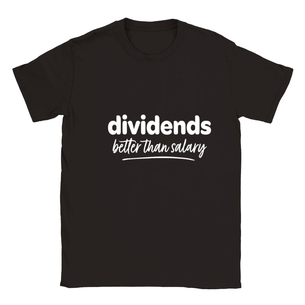 Funny Dividends Financial Independence Stock Marke Classic Kids Crewneck T-shirt