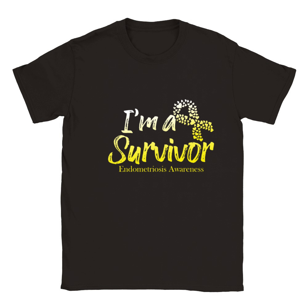 Im A Survivor Endometriosis Surgery Recovery Classic Kids Crewneck T-shirt