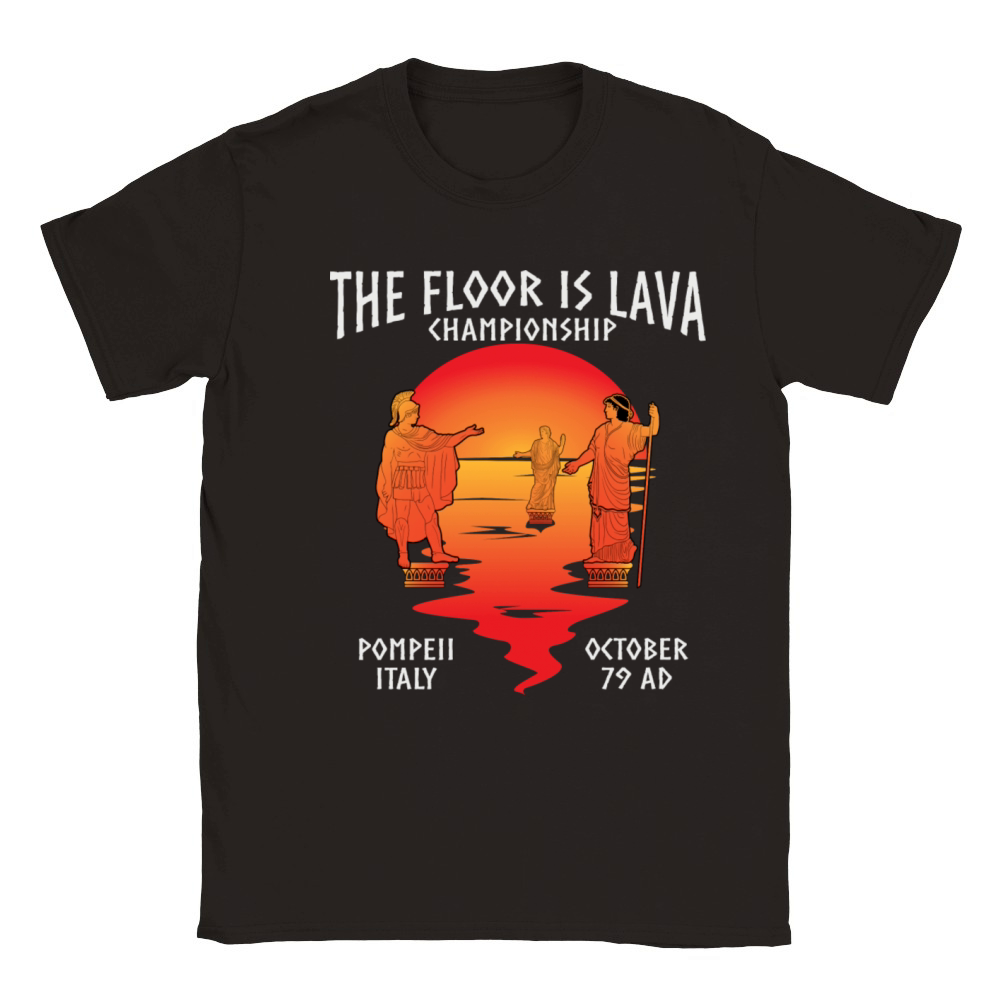 The Floor Is Lava Championship Pompeii Classic Kids Crewneck T-shirt