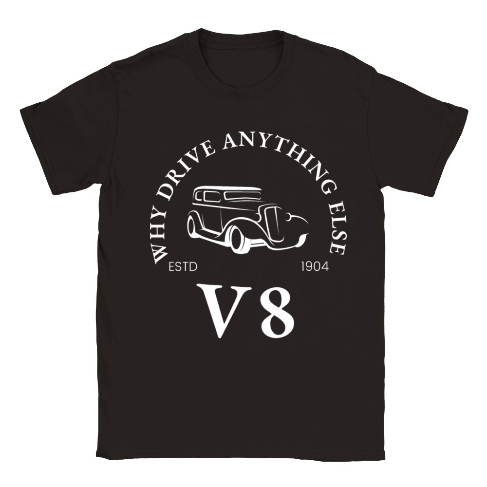 Why Drive Anything Else V8 Muscle Car Classic Kids Crewneck T-shirt