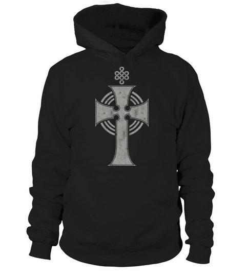Beautiful Celtic Cross Design In Cool Vintage Hoodie Unisex