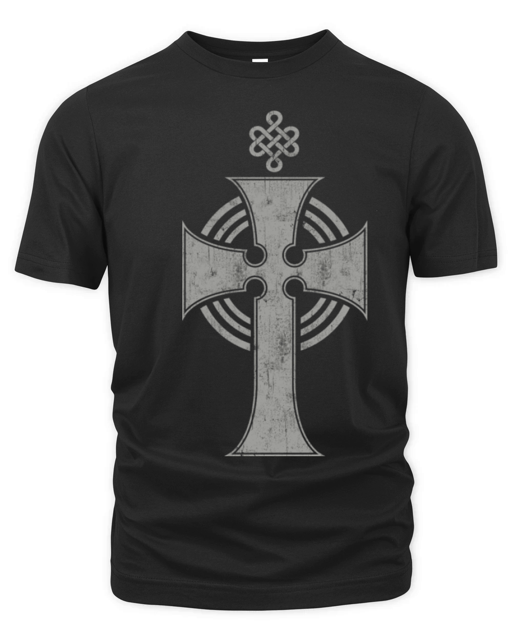 Beautiful Celtic Cross Design In Cool Vintage Organic Unisex T-shirt